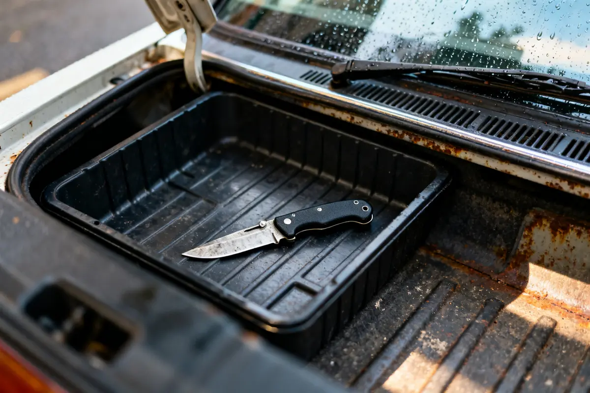 Couteau dans le coffre d'une voiture peut on avoir un couteau dans sa voiture
